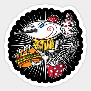 Jack in the Box with Burger and Soda Sticker